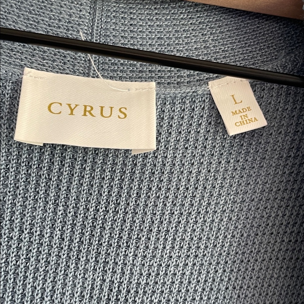 CYRUS Light Blue Open Front Cardigan - Picture 2 of 8